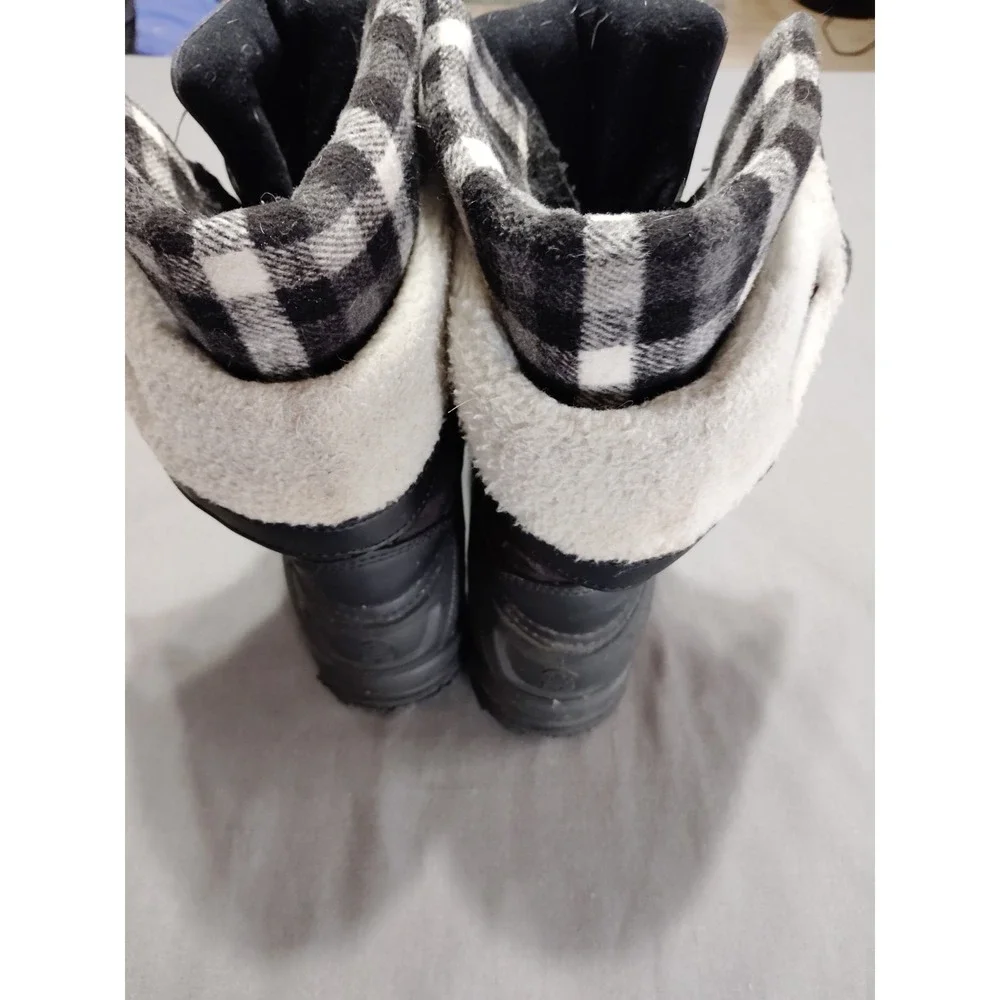 Kamik SUGARLOAF Women Fleece Flannel Waterproof Preppy Hiking Snow Boots Women 9